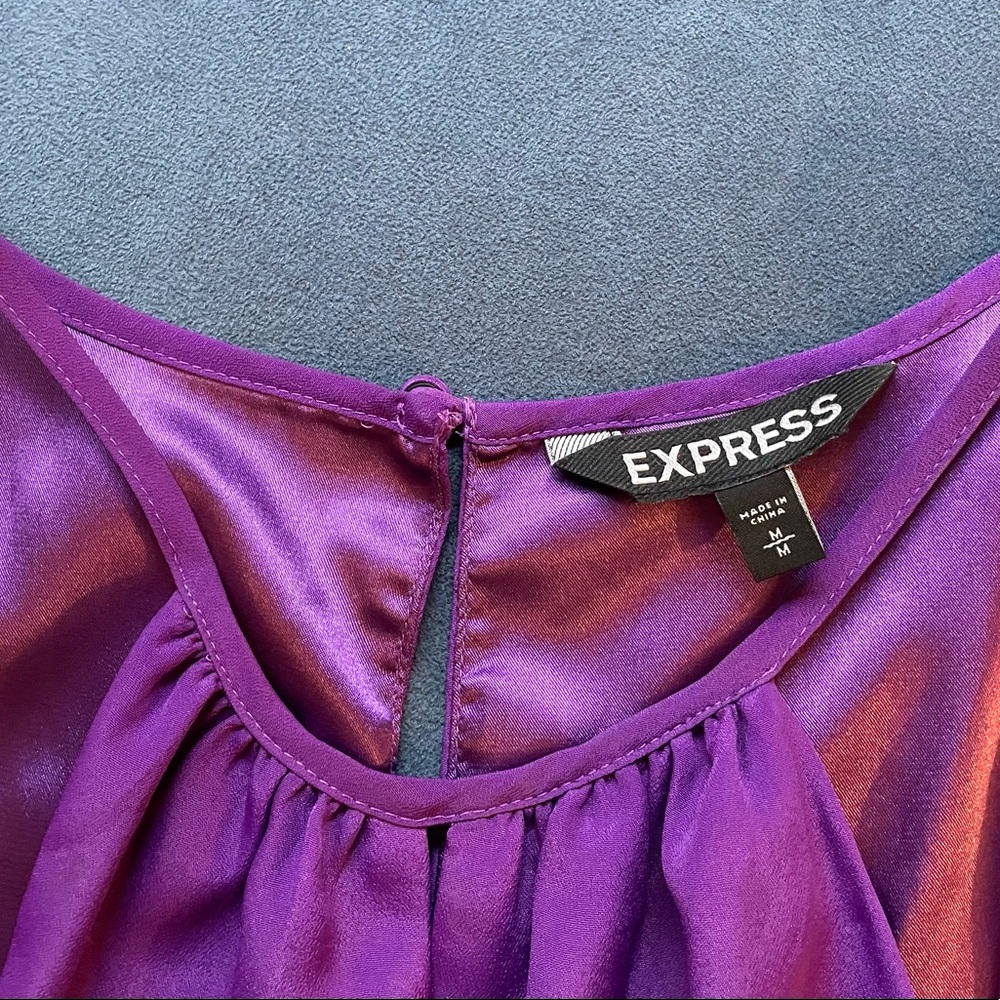 Express color block dress with tie belt